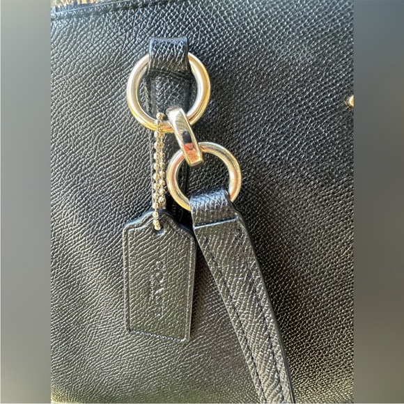 Coach Black Leather Christie Carryall Bag EUC - Picture 5 of 12